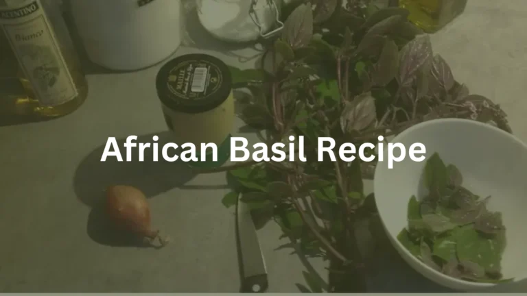 African Basil Recipes